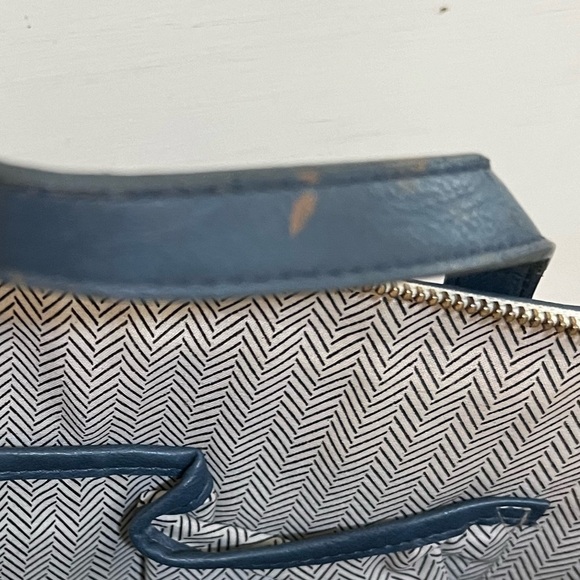 Steve Madden exposed double zip da gel in navy/white - Picture 6 of 6